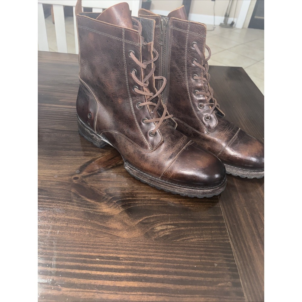 Freebird by Steven JARVIS Men's Sz US 12 Ankle Distressed Combat Leather Boots